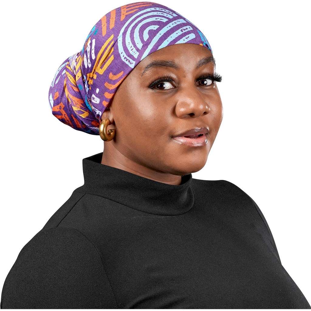 Hoppla Crown Polyester Head Wrap BLACK