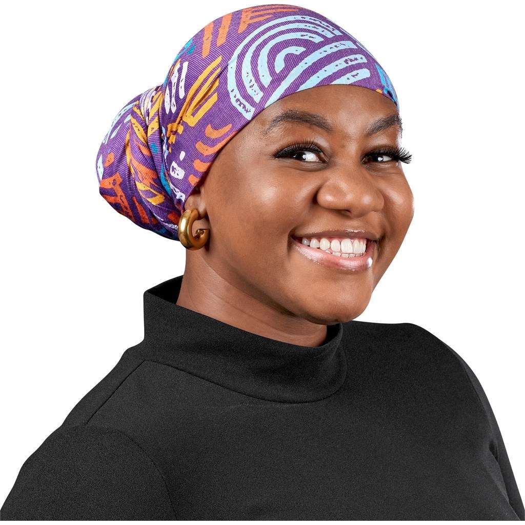 Hoppla Crown Polyester Head Wrap BLACK