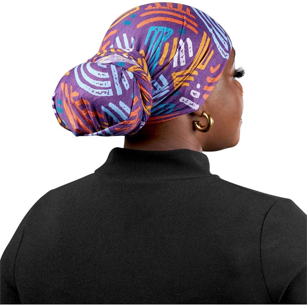 Hoppla Crown Polyester Head Wrap BLACK