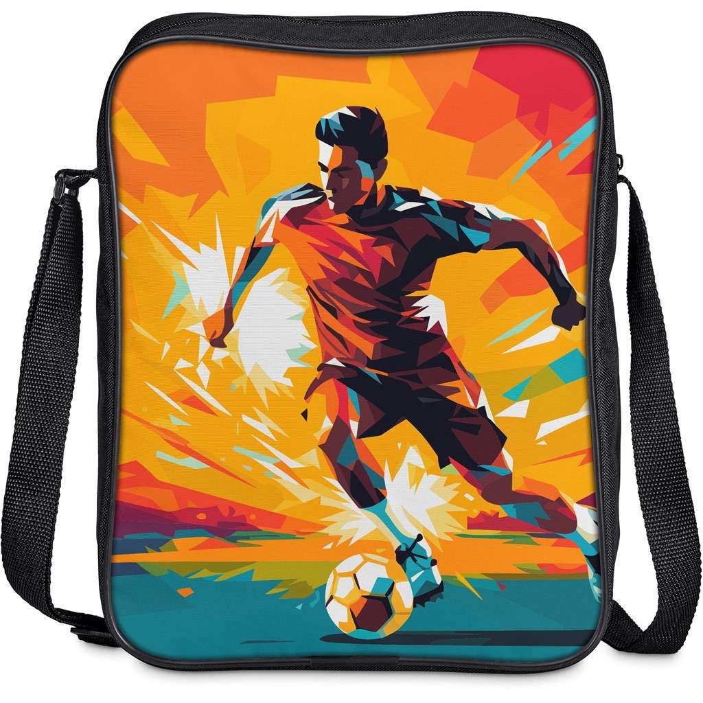 Pre-Printed Sample Hoppla A4 Crossbody Seminar Bag BLACK