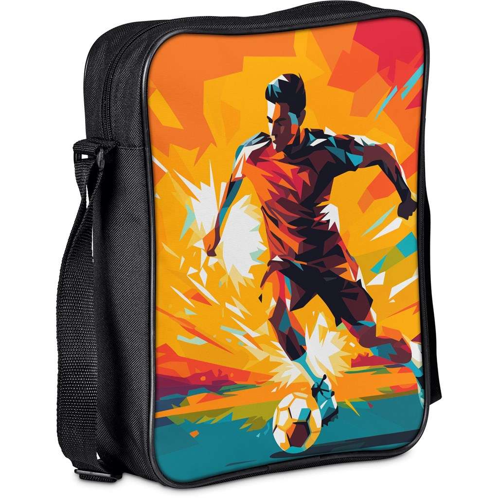 Pre-Printed Sample Hoppla A4 Crossbody Seminar Bag BLACK