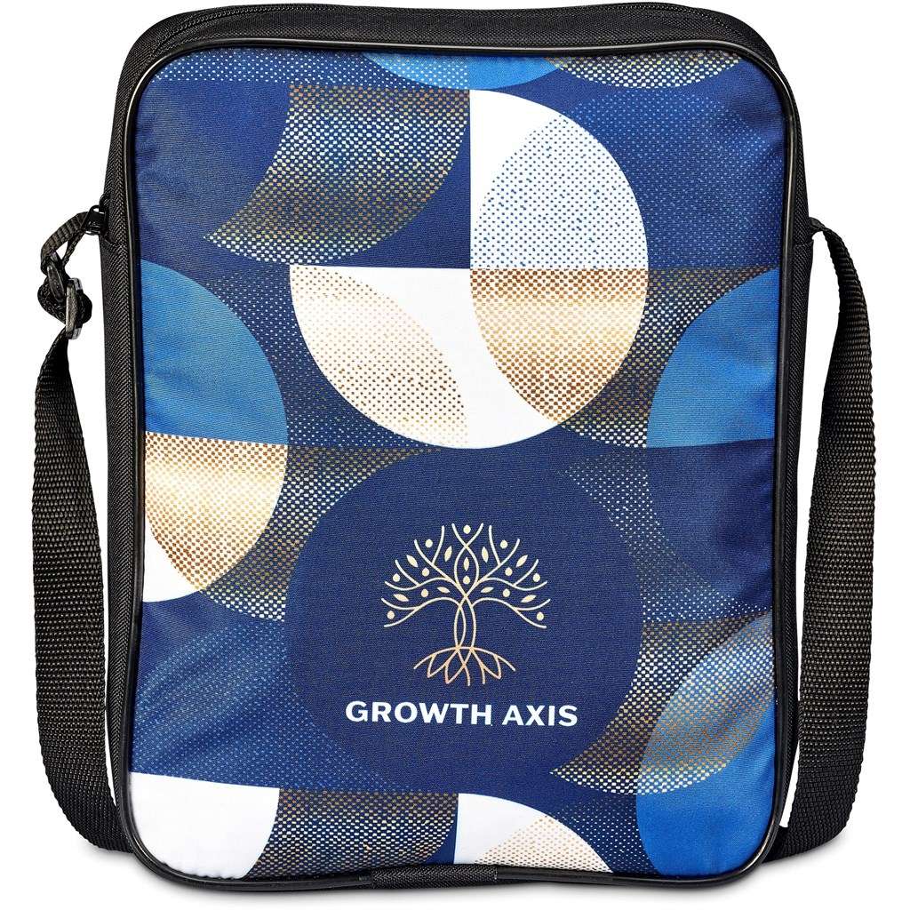 Pre-Printed Sample Hoppla A4 Crossbody Conference Bag BLACK