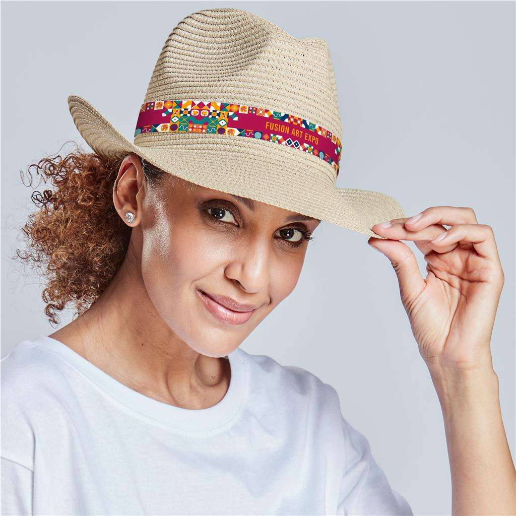 Pre-Printed Sample Bruno Fedora Hat BLACK,NAVY,STONE,WHITE