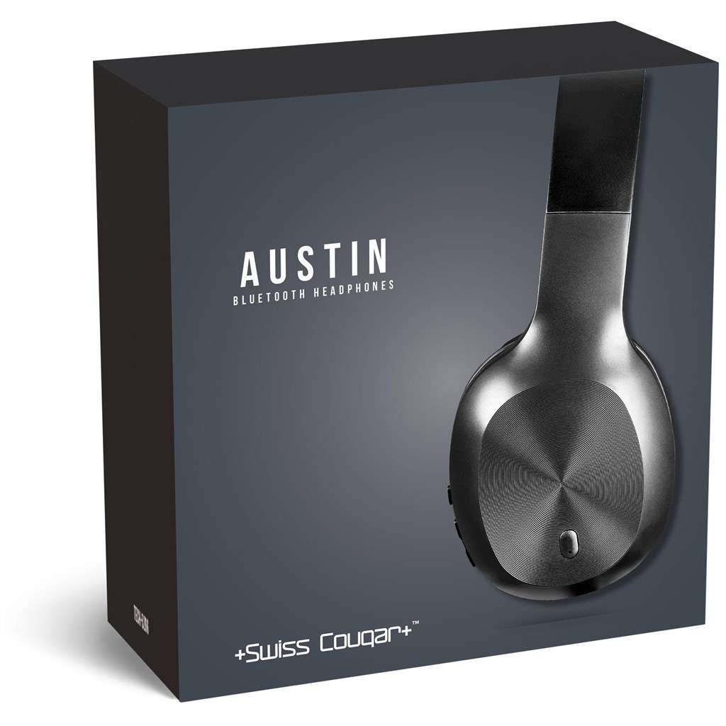Swiss Cougar Austin Bluetooth Headphones BLACK