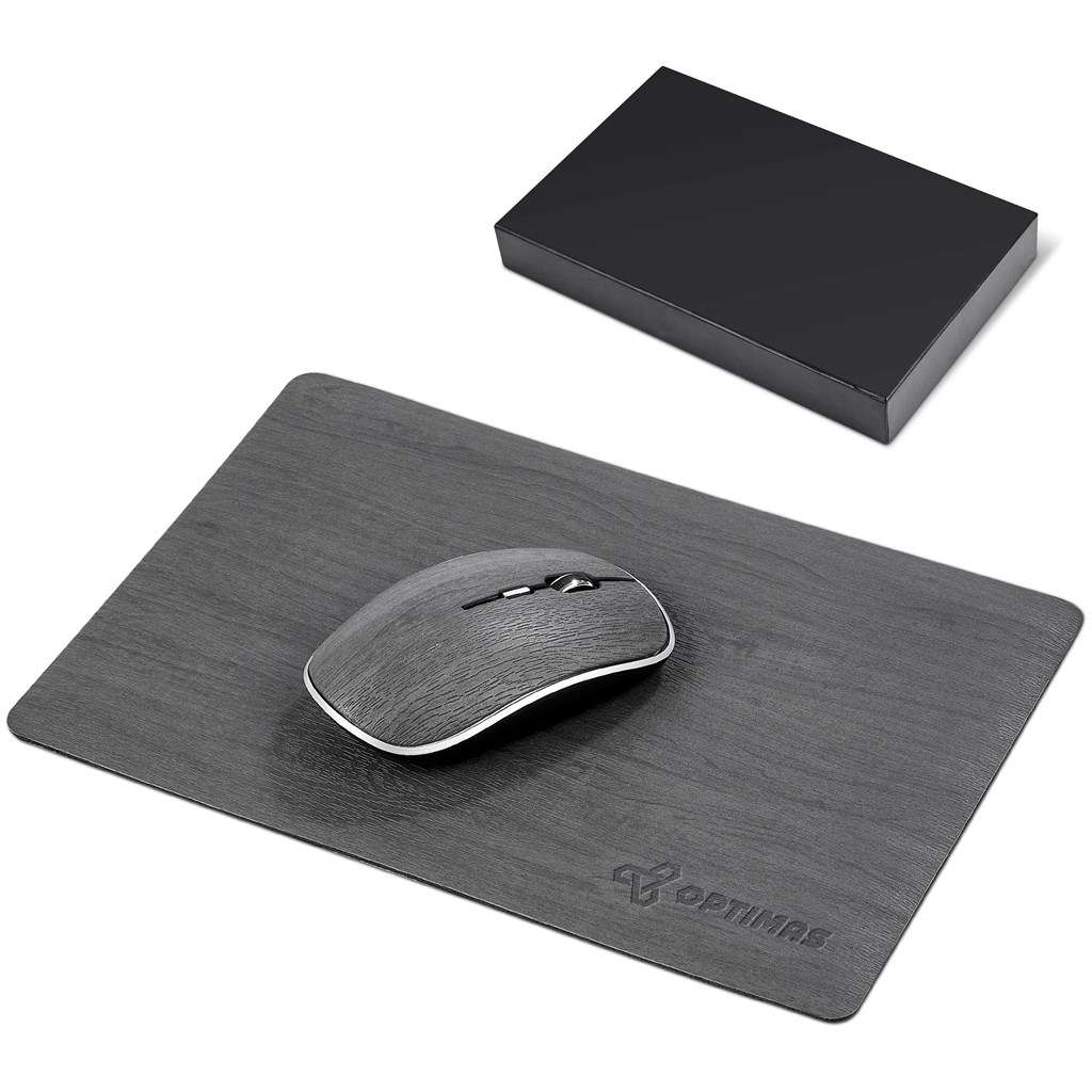 Altitude Oakridge Mouse &amp; Mouse Pad Set GREY