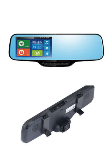 3G/ 4G Car RearView Mirror with GPS, Dash Camera with Live View