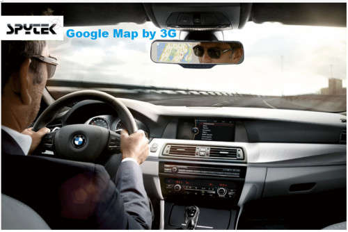 3G/ 4G Car RearView Mirror with GPS, Dash Camera with Live View