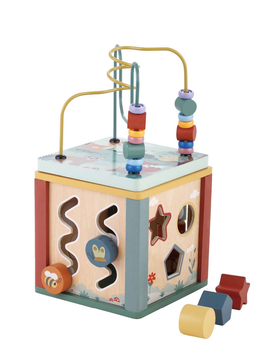 Zookabee 5-In-1 Wooden Activity Cube