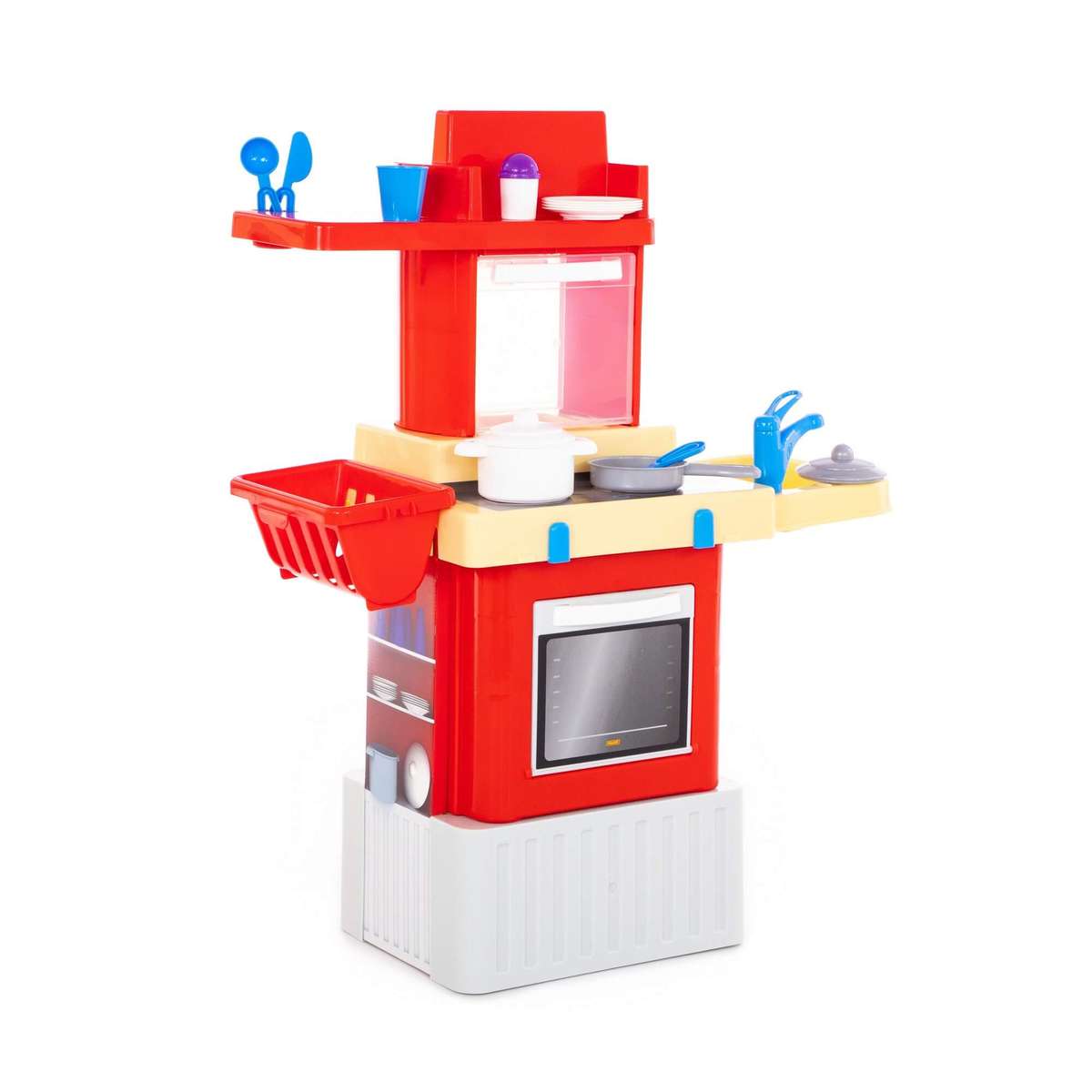 Polesie Infinity Red Toy Kitchen Playset with Microwave