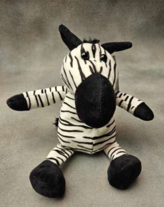 Peluche-Zebra 18cm sitting