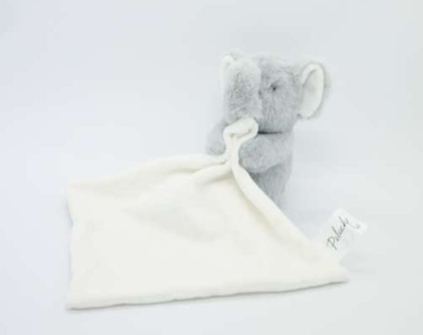 Peluche-Ellie comforter 18x18cm
