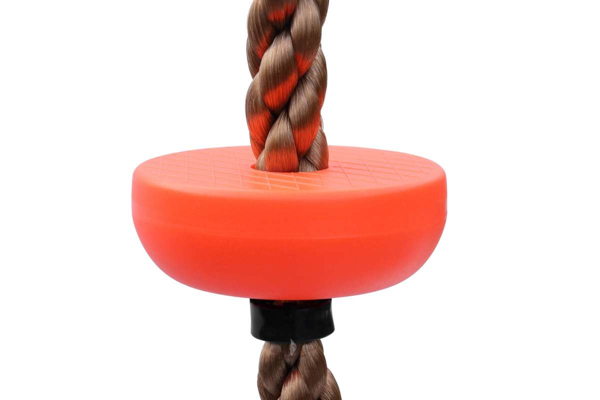 30cm Red Disc Swing with Climbing Platforms