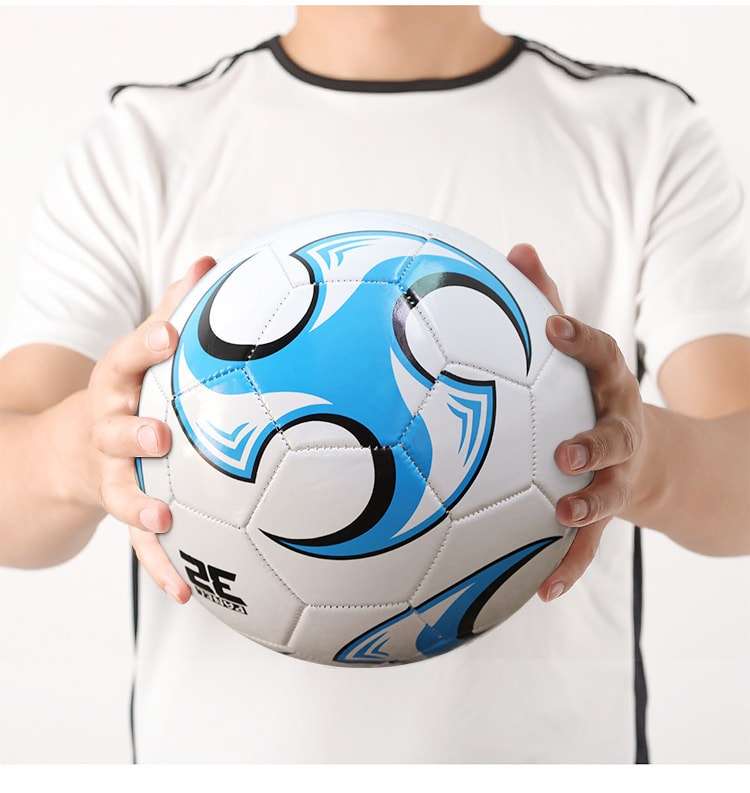 Kids Stitched Blue Soccer Ball Size 5