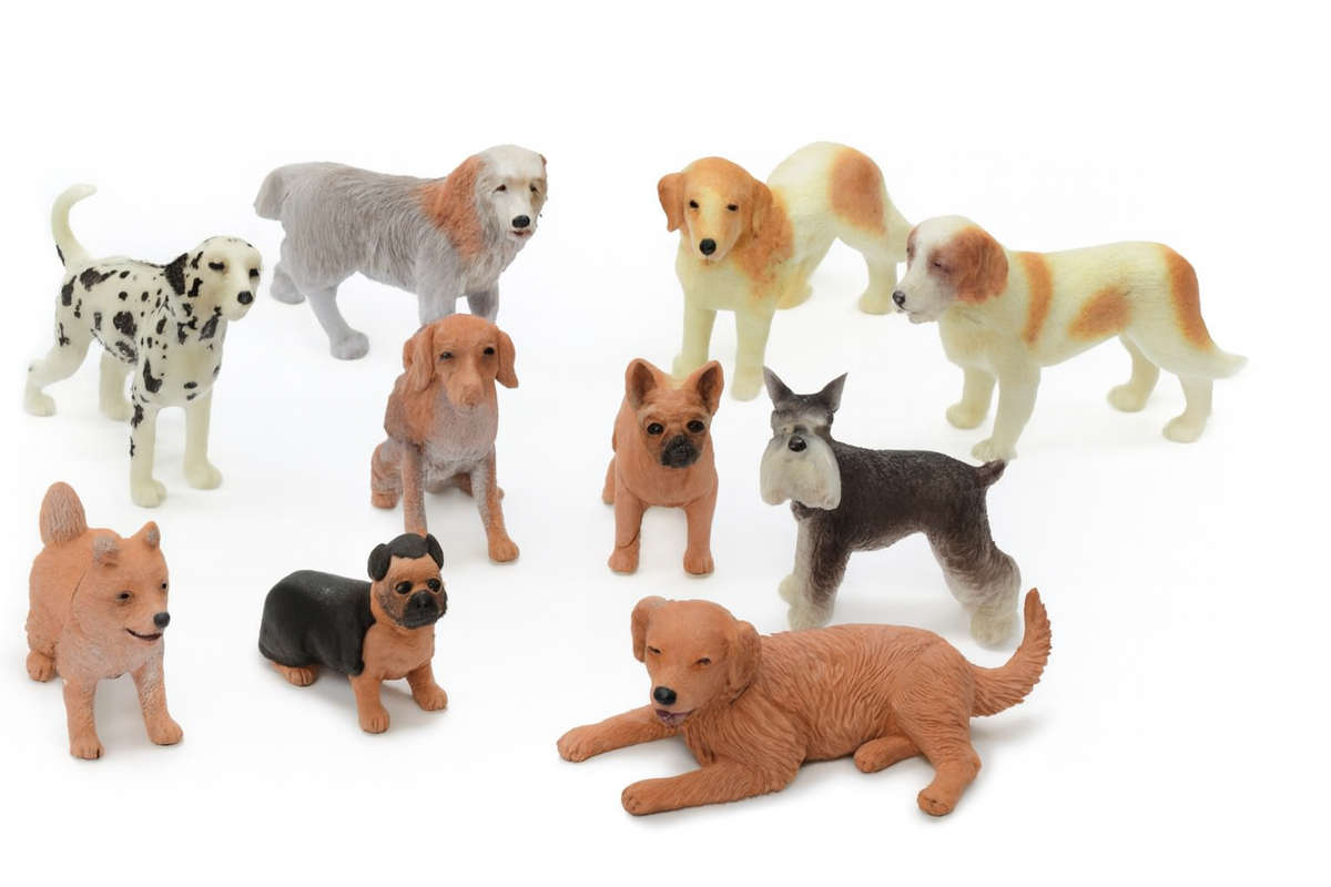 Assorted Dogs in a Set 9 pieces
