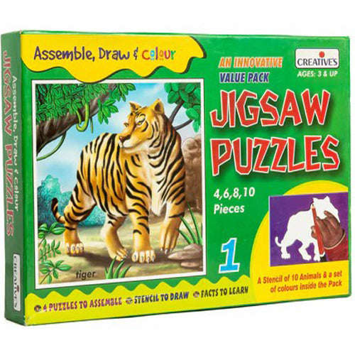Creatives - Jigsaw Puzzles (part 1) - Assemble Puzzles, Draw With Stencils And Learn Facts About ...
