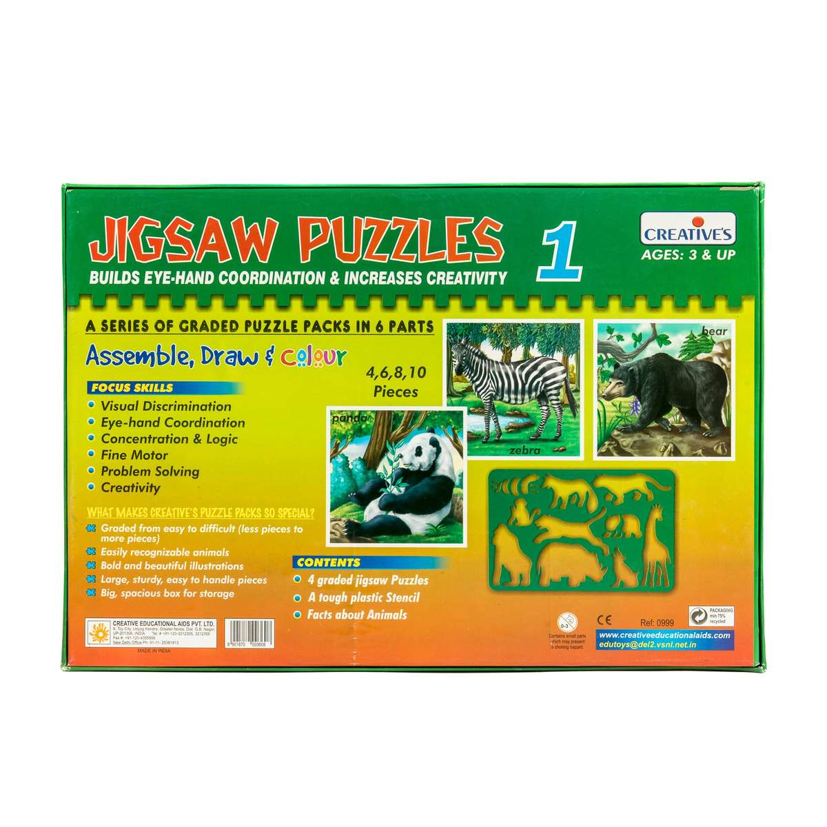 Creatives - Jigsaw Puzzles (part 1) - Assemble Puzzles, Draw With Stencils And Learn Facts About ...