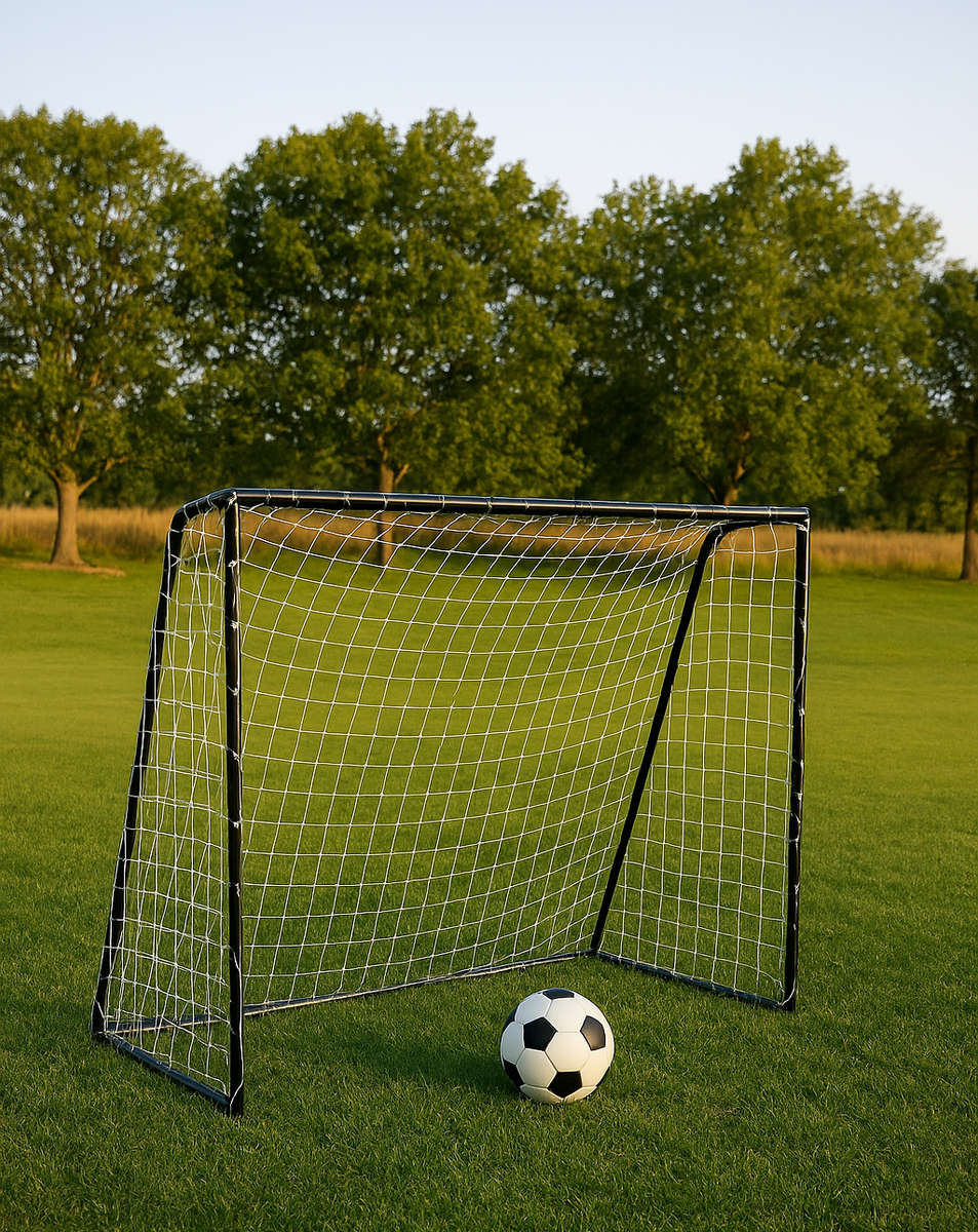 2.44m (8ft) Heavy Duty Steel Soccer Goal Post
