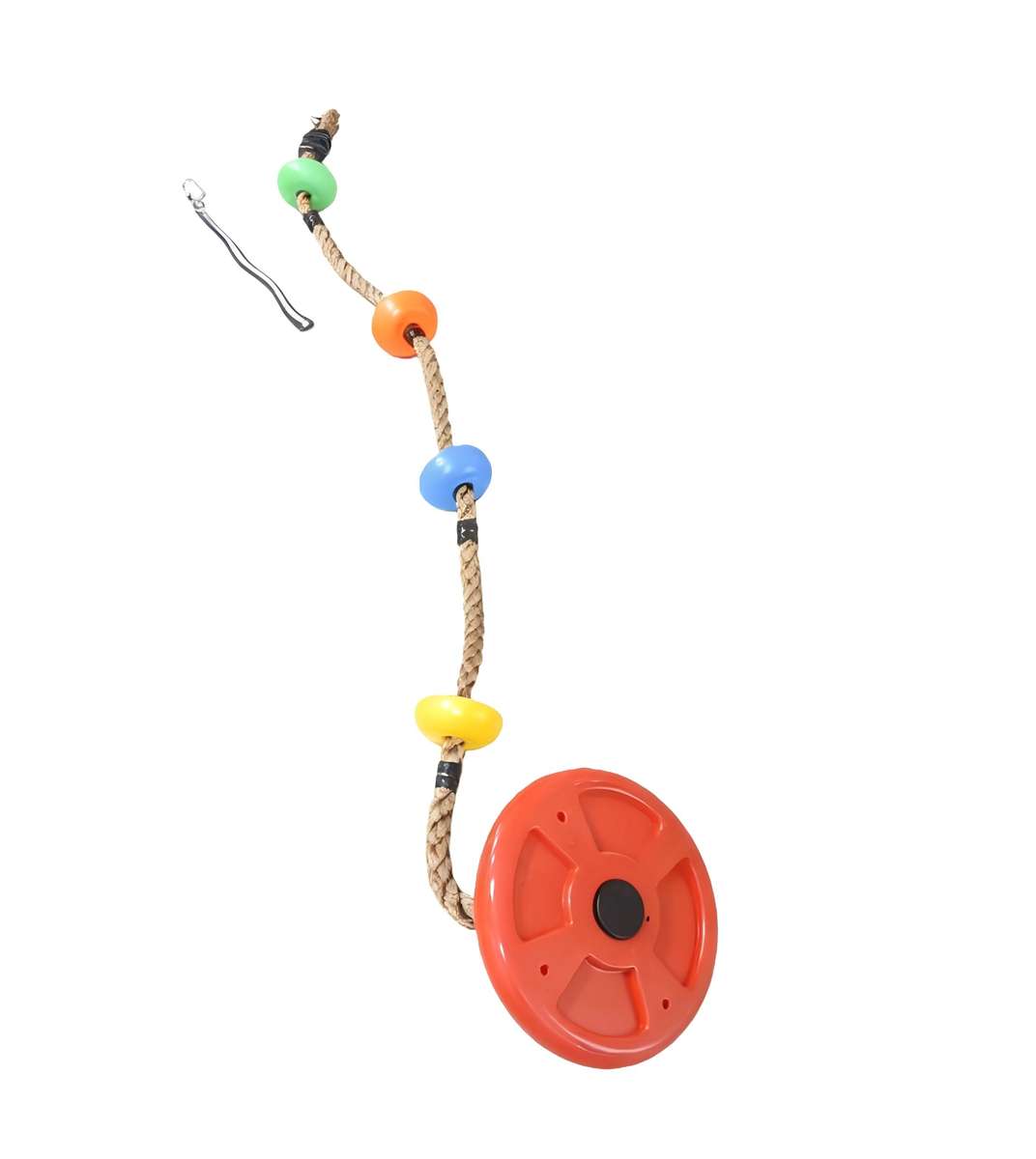 30cm Red Disc Swing with Climbing Platforms