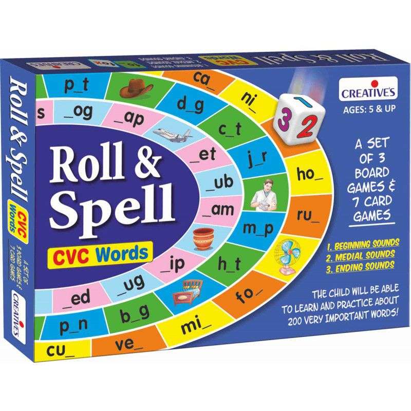 Creatives - Roll And Spell Game (learn to read and spell over 200 words)