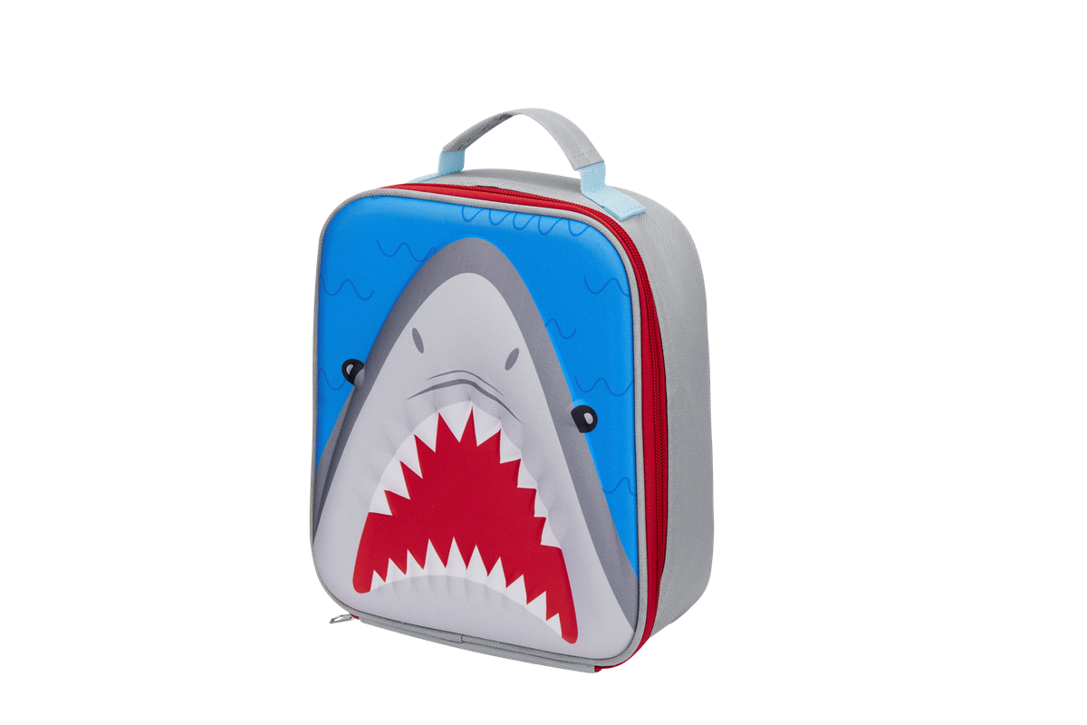 Quest Shark 3D EVA Lunch Bag - Grey