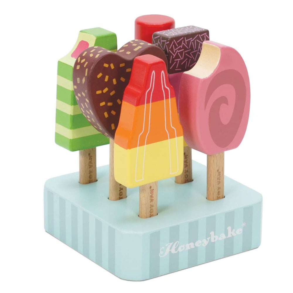 Wooden Ice Lollies Popsicles - 7pcs