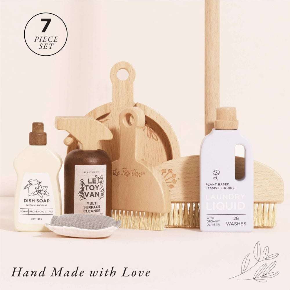 Wooden Cleaning Set - 7pcs