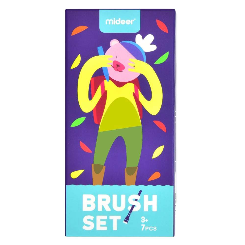 Art Paint Brush Set - 7 Pieces .