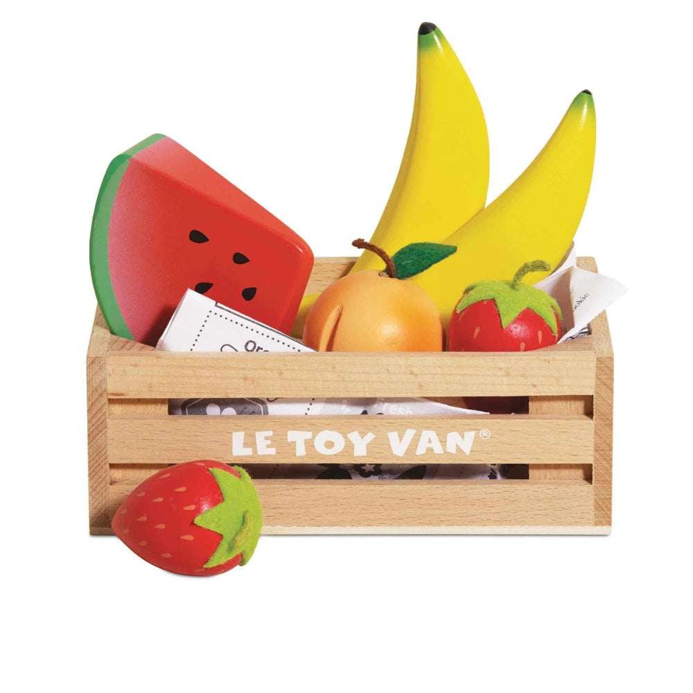 Wooden Smoothie Fruit Food Crate - 7pcs