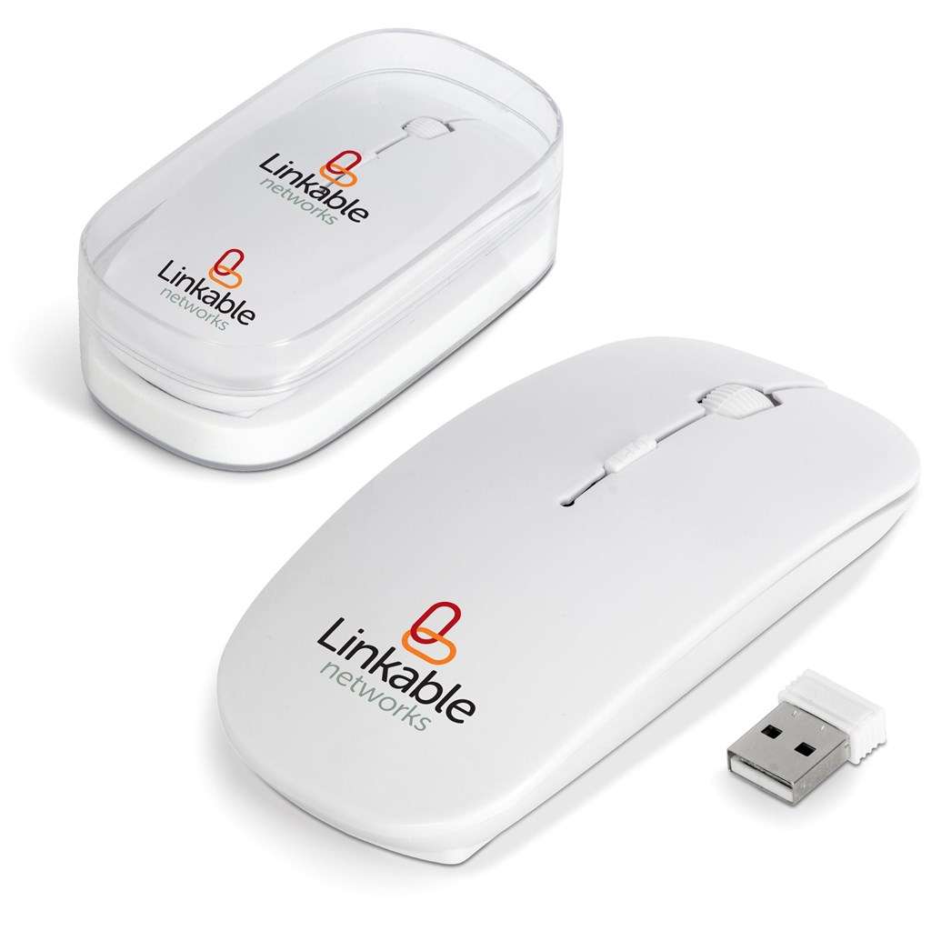 Altitude Curve Wireless Optical Mouse SOLID WHITE