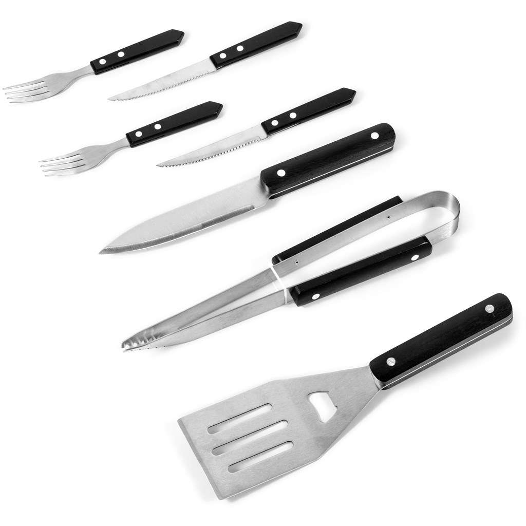 US Basic Greyston 7-Piece Braai Set GREY