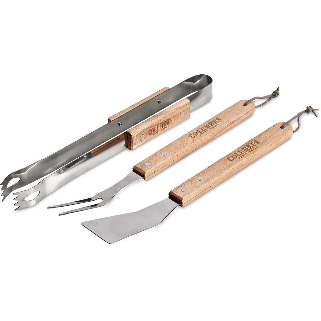 Altitude Palma Bamboo 3-Piece Braai Set NATURAL