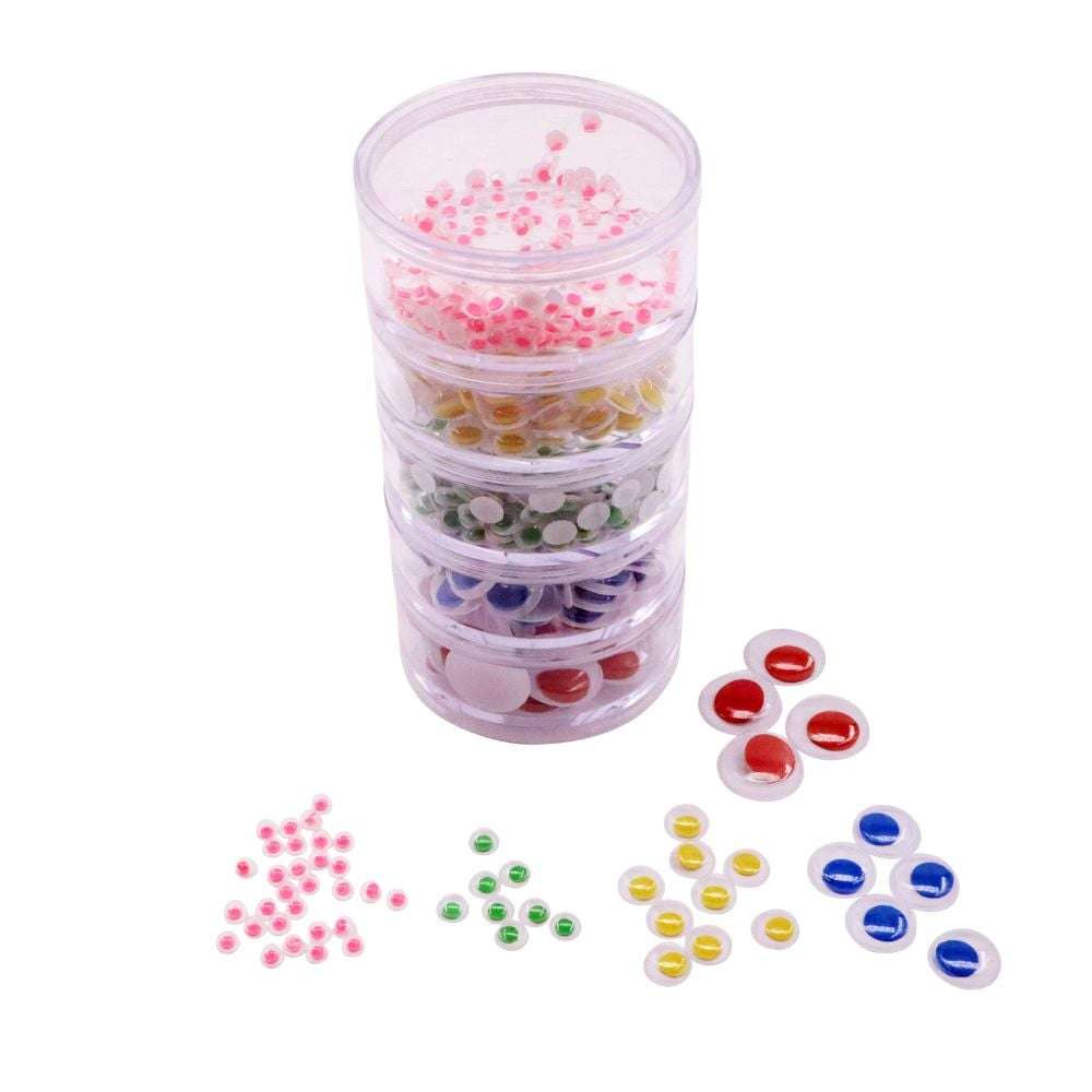 Stick on Eyes - Coloured - 500pcs .