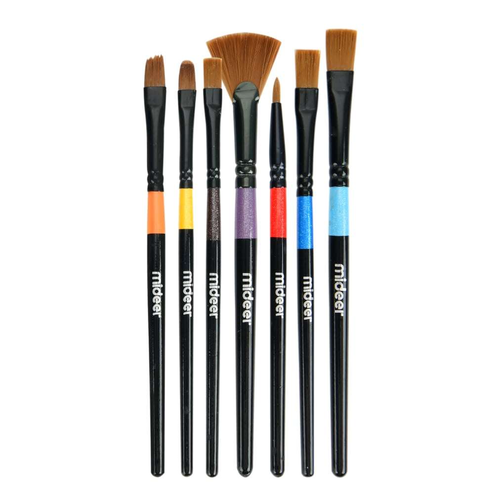 Art Paint Brush Set - 7 Pieces .