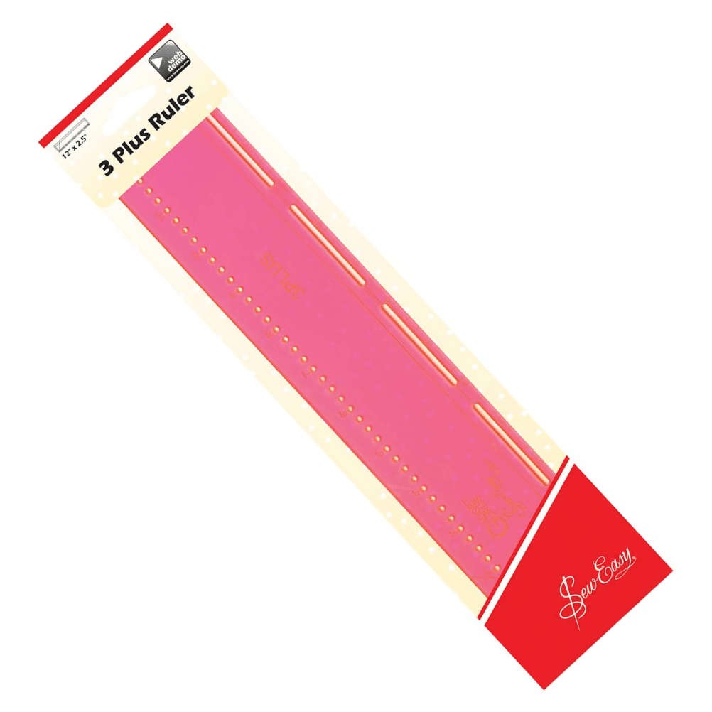 Coloured 3 Plus Ruler