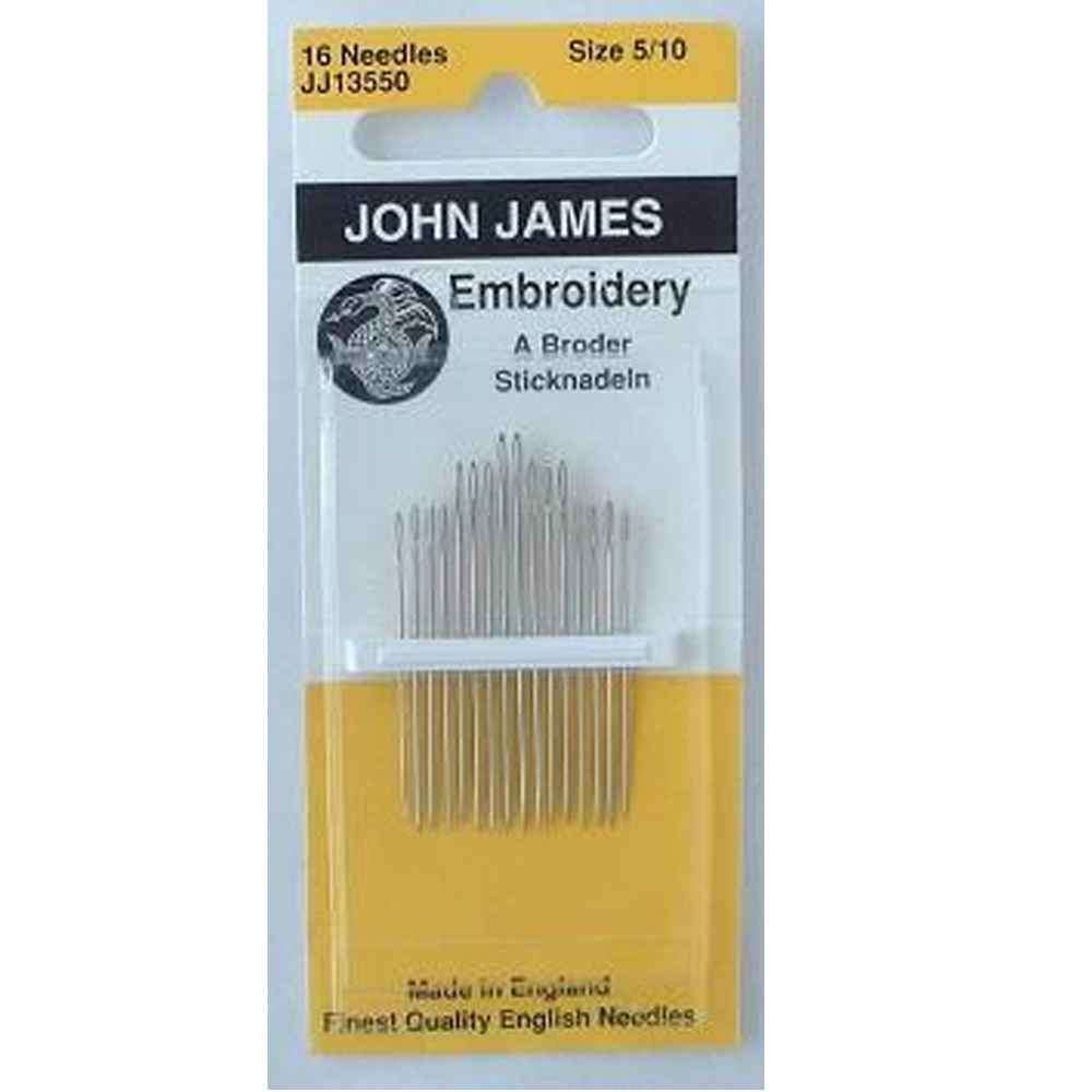 John James Hand Embroidery Needles - 5-10