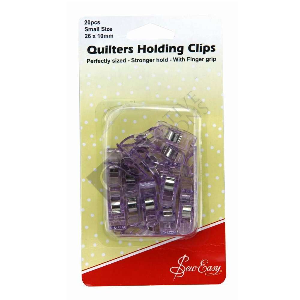 Quilters Holding Clips small (26 x 10mm) 20pcs - Sew Easy