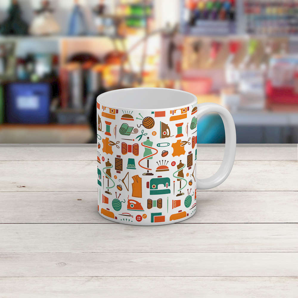 Sewing Coffee Mug  Sewing Collage