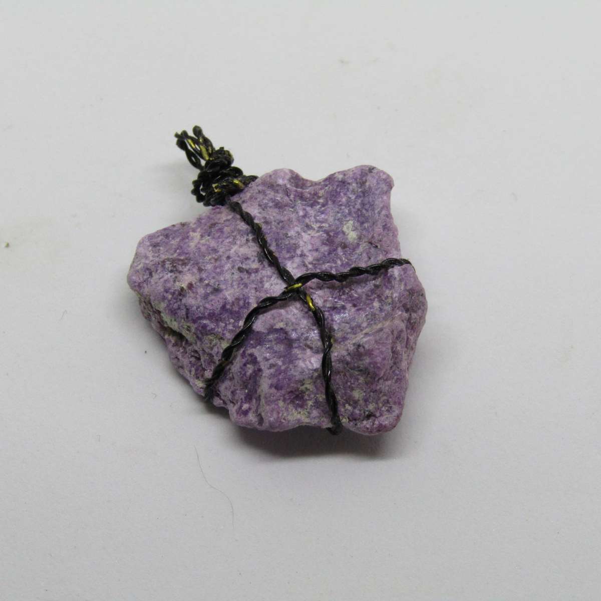 Stichtite - Wire Wrapped Pendant 3 (black)