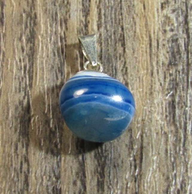Blue Agate Pendant