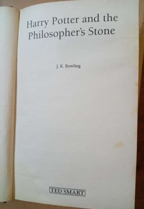 Harry Potter and the Philosopher's Stone (First UK Ted Smart edition-5th printing) Hardcover - 19...