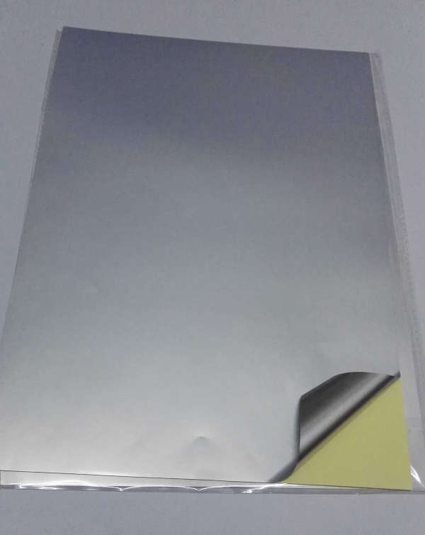 Silver A4 labels for laser and inkjet - 10 pack