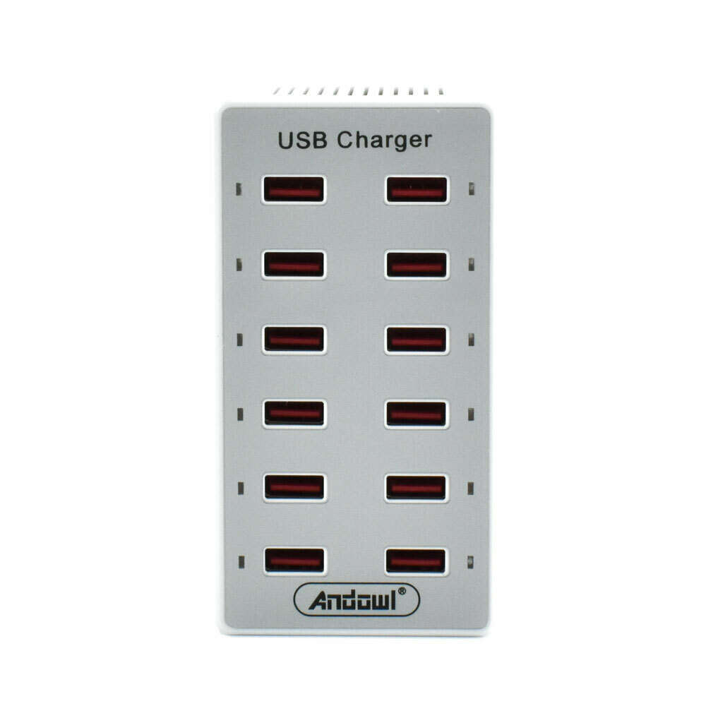 12 Port USB Charging Station Multi USB Charger Adapter Fast & Light Weight 60W 2.4A / 1A