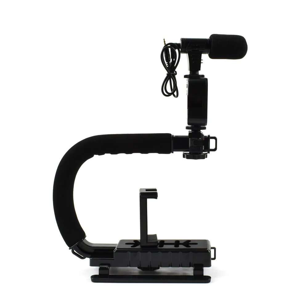 TIKTOK YOUTUBE Vlog Kit Live video package, mini stand, led light, microphone Camera Cradle C-handle