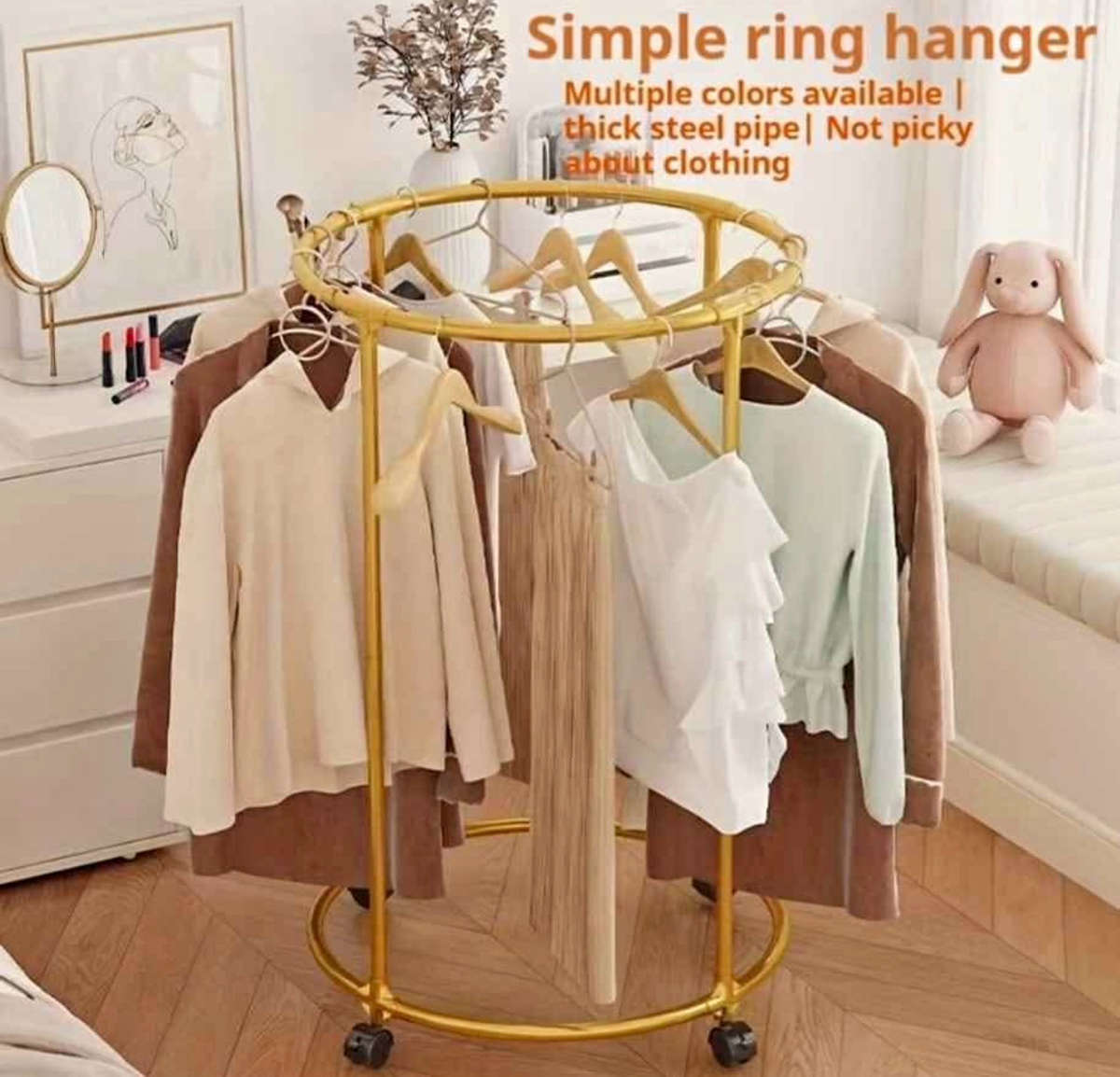 Circular Clothes Rack  The Space-Saving and Organizational Ally/ 360°