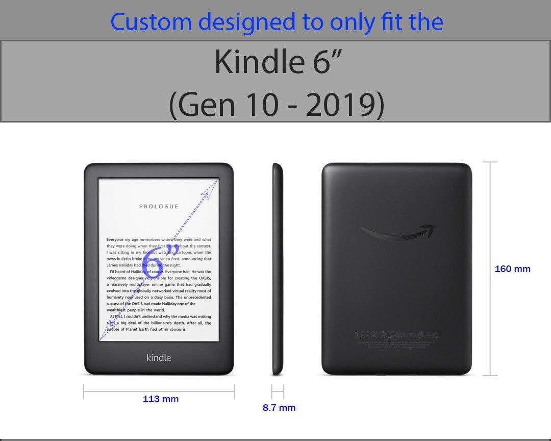 Amazon Kindle Gen 10 Bundle (Kindle 10-Ad-supported- + smart cover)