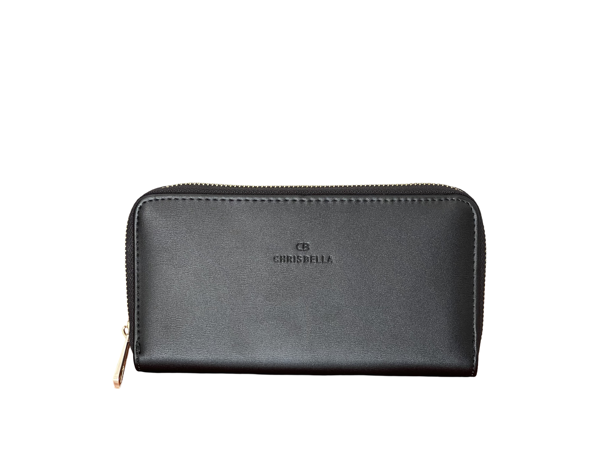 Chrisbella Classy Modern Black Wallet