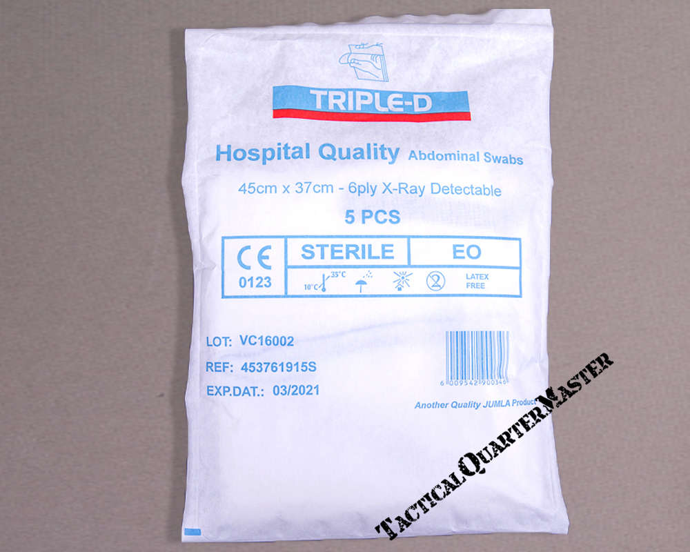 Abdominal Swabs: 45X37X5mm