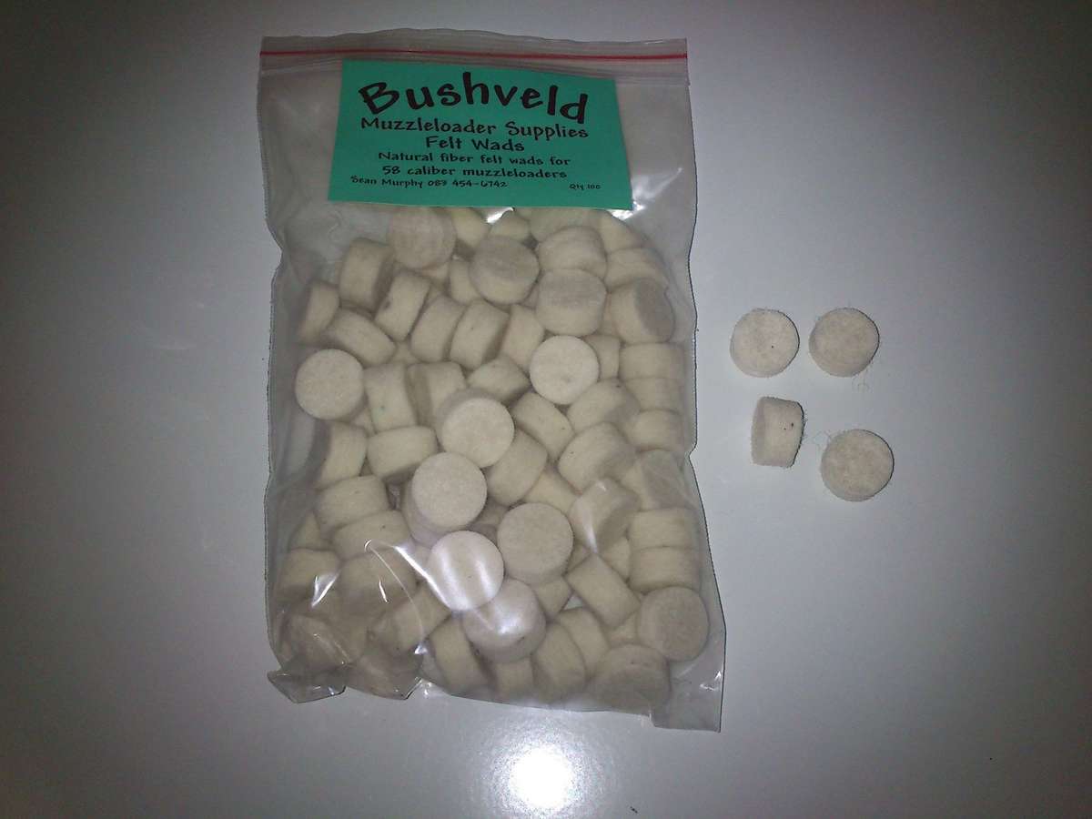 Bushveldt .58 Felt Wads