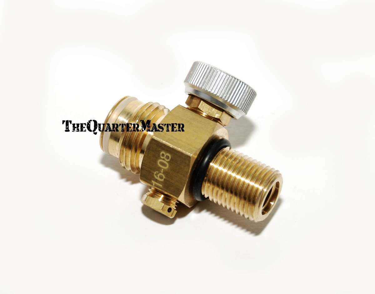 Brass CO2 Shut Off Valve