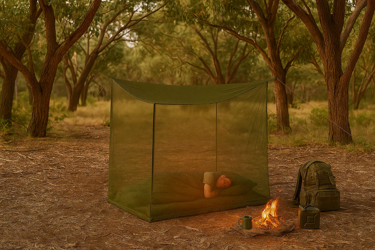 Mosquito Net 1.9x1.9m Oliver Green
